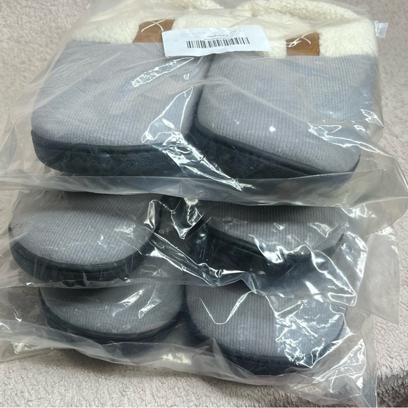 Cozy Winter Indoor/Outdoor Slippers-Gray-Womens 5.5 & 7.5-Loungewear-Comfort-NEW - Picture 9 of 9